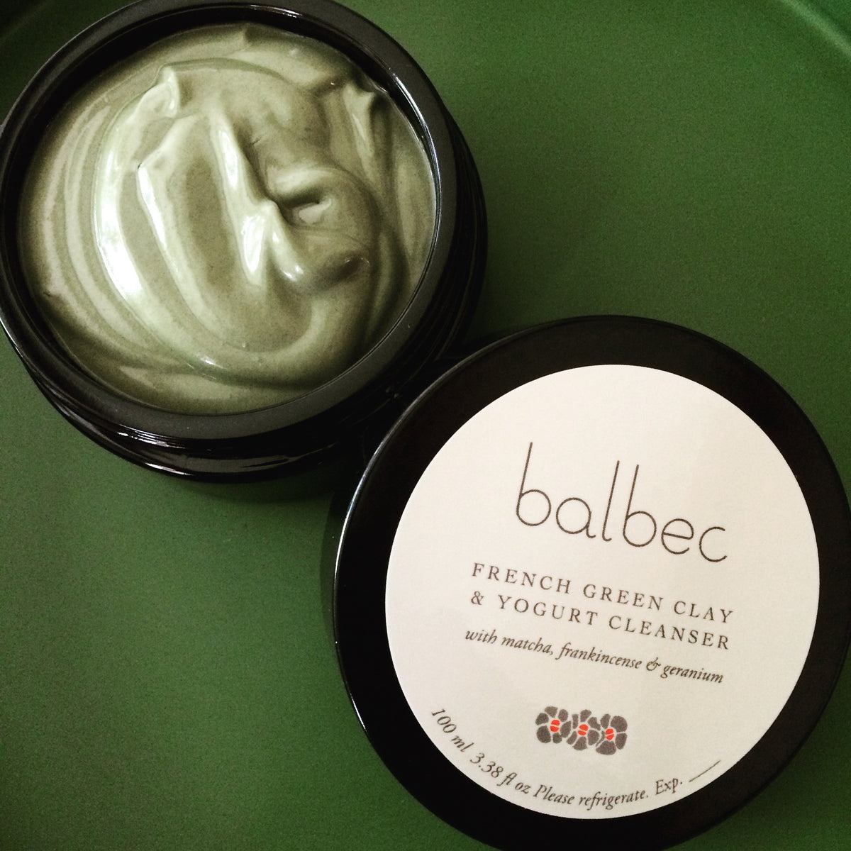 Balbec beauty: French Green Clay and Yogurt Cleanse with Matcha, Frankincense, & Geranium. A perfect cleanse. Our fresh. aromatherapeutic, probiotic clay and yogurt cleansers help detoxify, nourish, and hydrate your skin. This is lush, slow beauty.